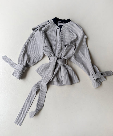 Wrinkled TrenchCoat Short