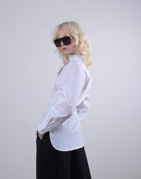 Simple cotton poplin shirt