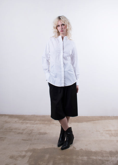 Simple cotton poplin shirt
