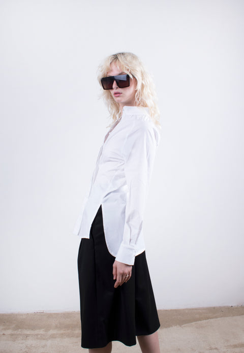 Simple cotton poplin shirt