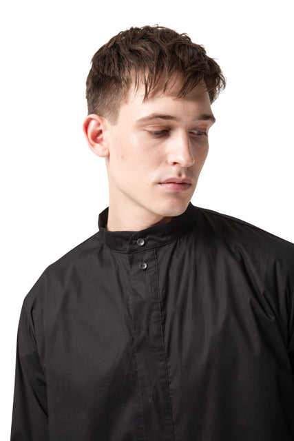 Men’s simple shirt extended length