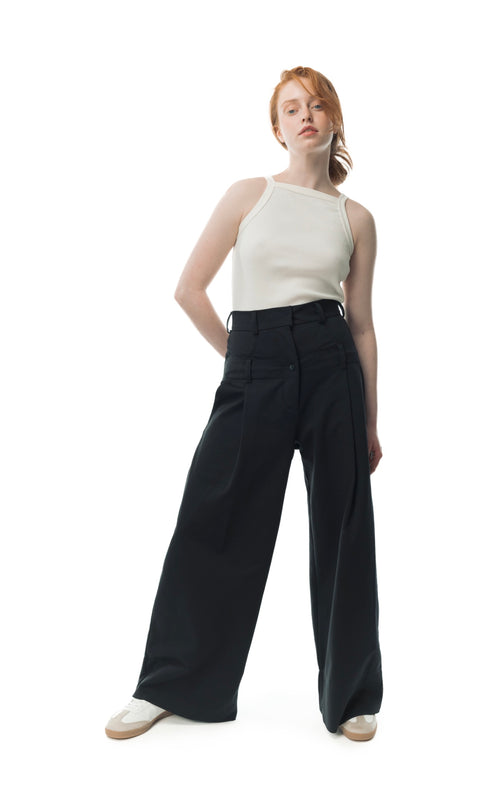 Double- waistband pants - Talla