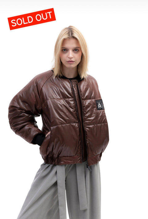 Camouflage Puffer Bomber - DeadStock