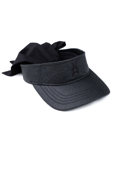 Pinatex tied cap black