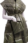 Camouflage prošívaná zimní vesta