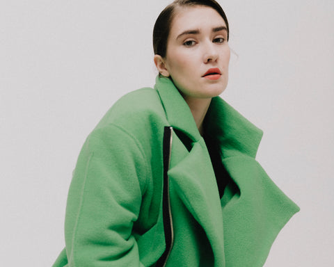 Plush Poison Green Oversized Jacket