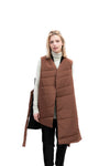 Women’s Versatile Puffer Vest and Puffer Scarf - set